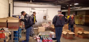 Veterans put together Christmas food boxes
